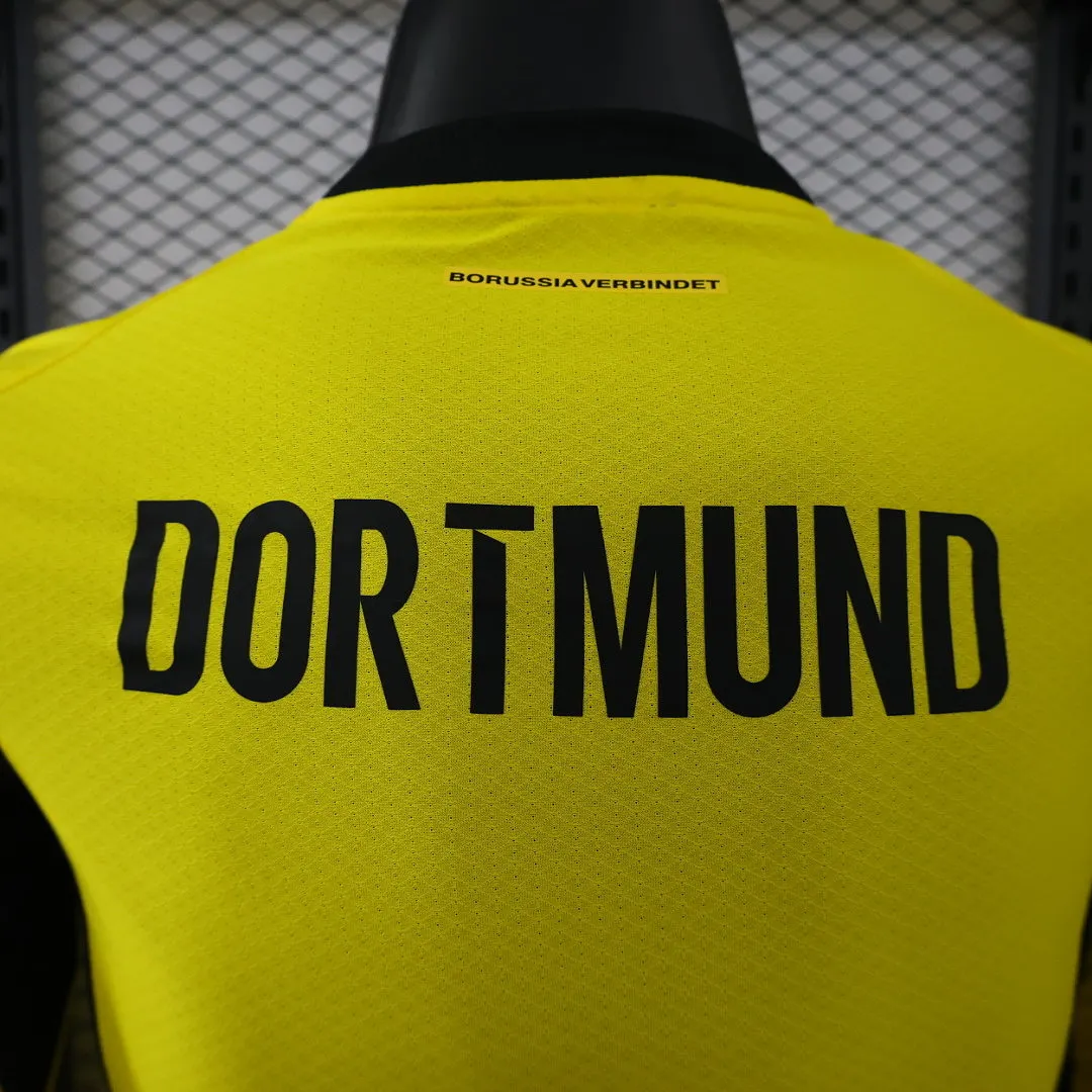 2026/2027 Длинный рукав Игровая версия Dortmund Домашняя Футбольная футболка Тайское качество 1:1 — изображение 12
