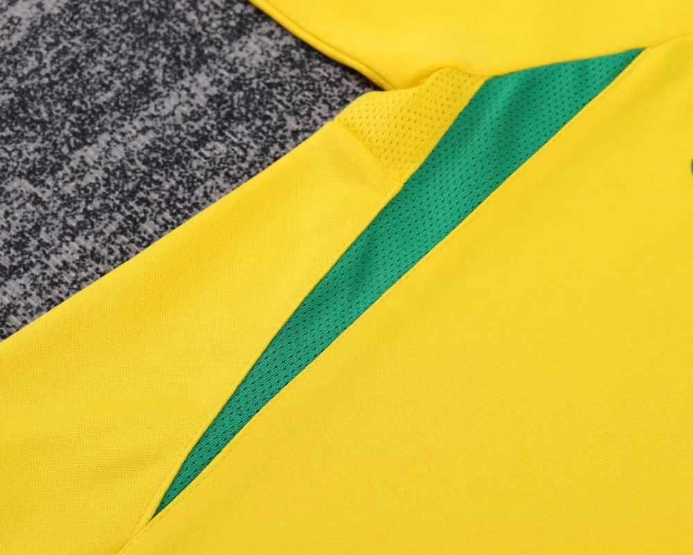2002 Rétro Brésil Domicile Maillot de football Qualité thaï 1:1 Taille enfant – Image 6