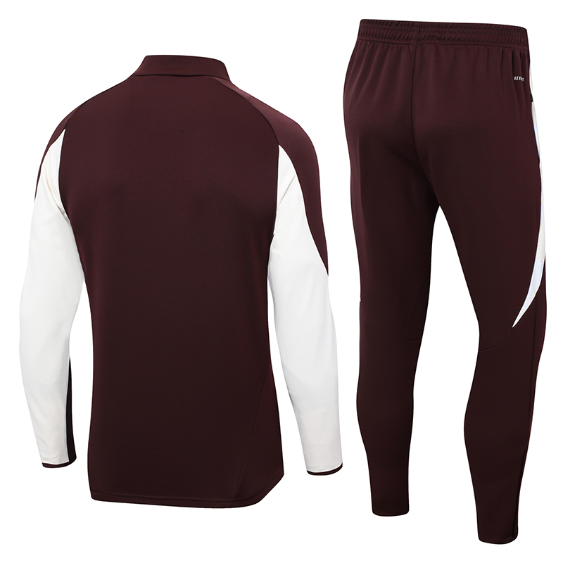 2024/2025 Bayern Halbreißverschluss-Trainingsanzug Dunkel Lila Trikot Set 1:1 Thai-Qualität – Bild 2