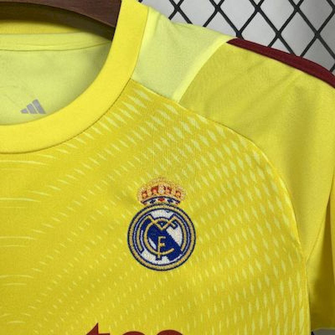 2025/2026 Real Madrid Bramkarz 01 Koszulka piłkarska Jakość tajska 1:1 Rozmiar dziecięcy - obrazek 5