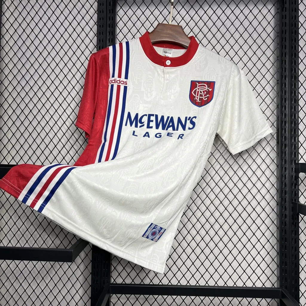 1996/1997 Retrô Rangers Fora Camisa de futebol Qualidade tailandesa 1:1 - Image 3