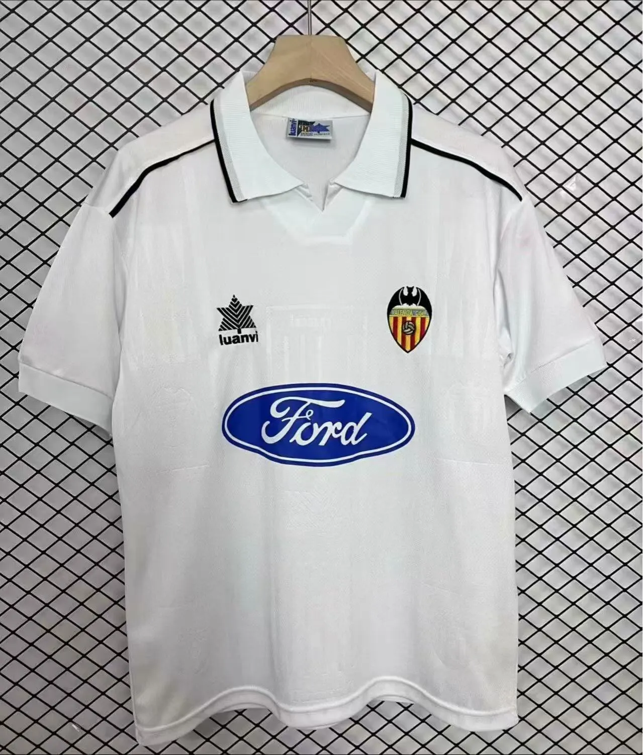 1996/1997 Retro Valencia Local Camiseta de fútbol Calidad tailandesa 1:1