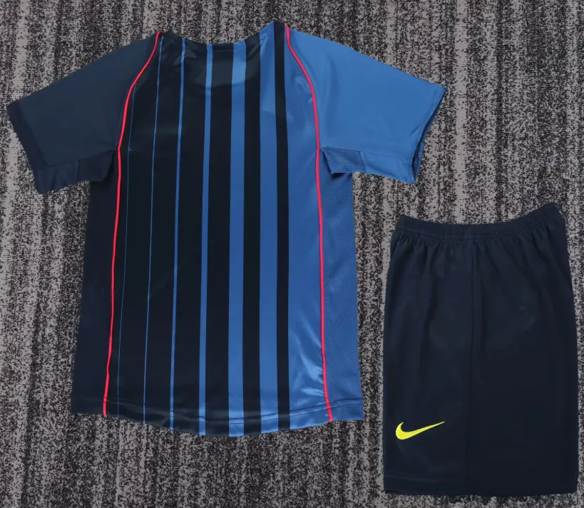 2004/2005 Retro Barcelona Auswärts Fußballtrikot 1:1 Thai-Qualität Kindergröße – Bild 2