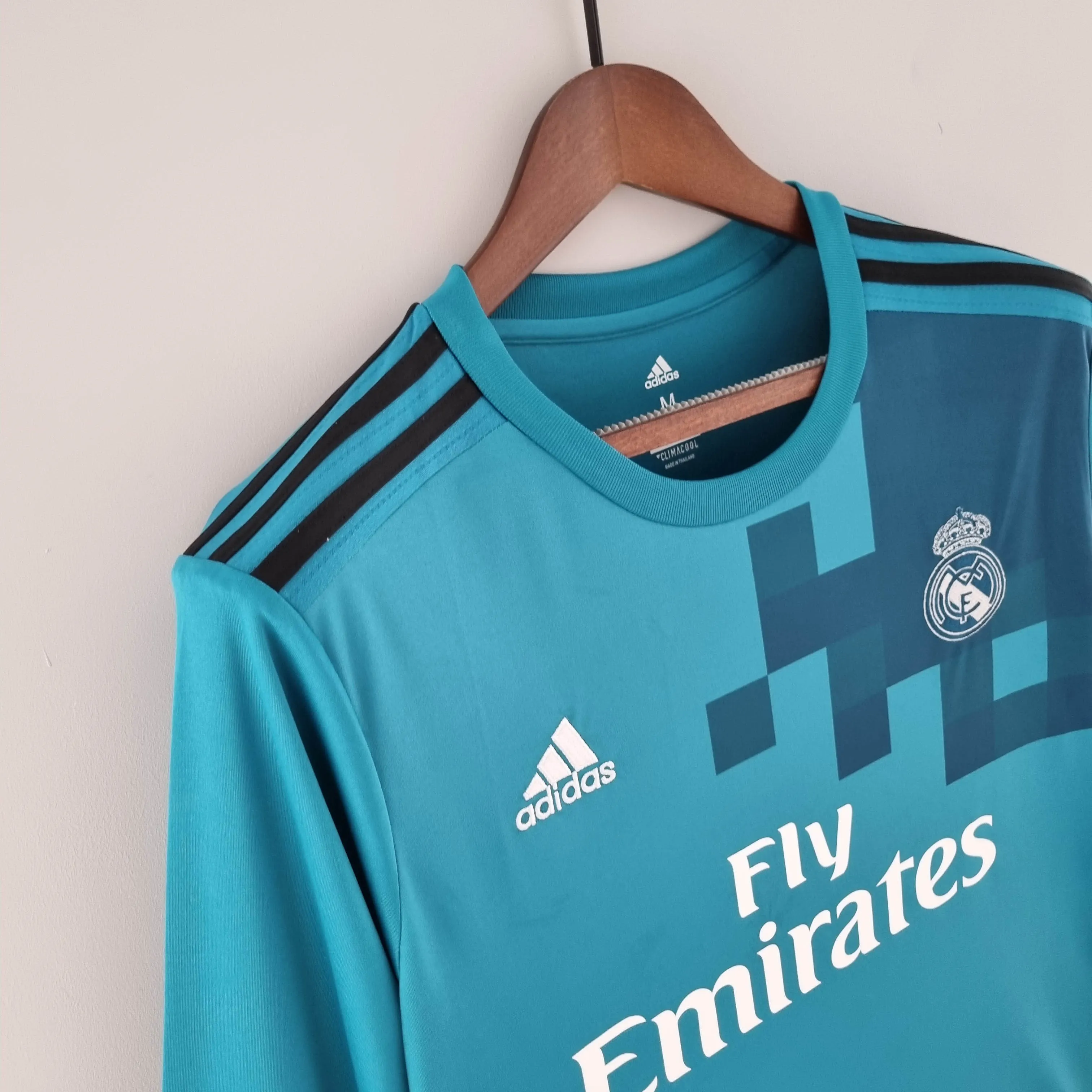 2017/2018 Retro Manga larga Real Madrid Tercera Visitante - Imagen 6