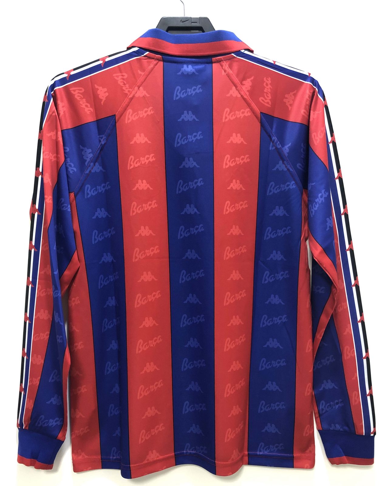 1996/1997 Retro Long Sleeve Barcelona Football Shirt Home Champions League 1:1 Thai Quality - Image 3