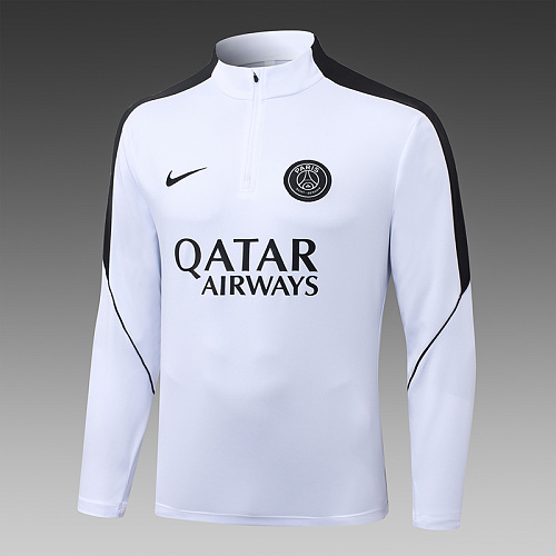 2026/2027 Psg Paris Saint-Germain Dres treningowy na półzamek Biały Koszulka piłkarska Jakość tajska 1:1 Zestaw - obrazek 5