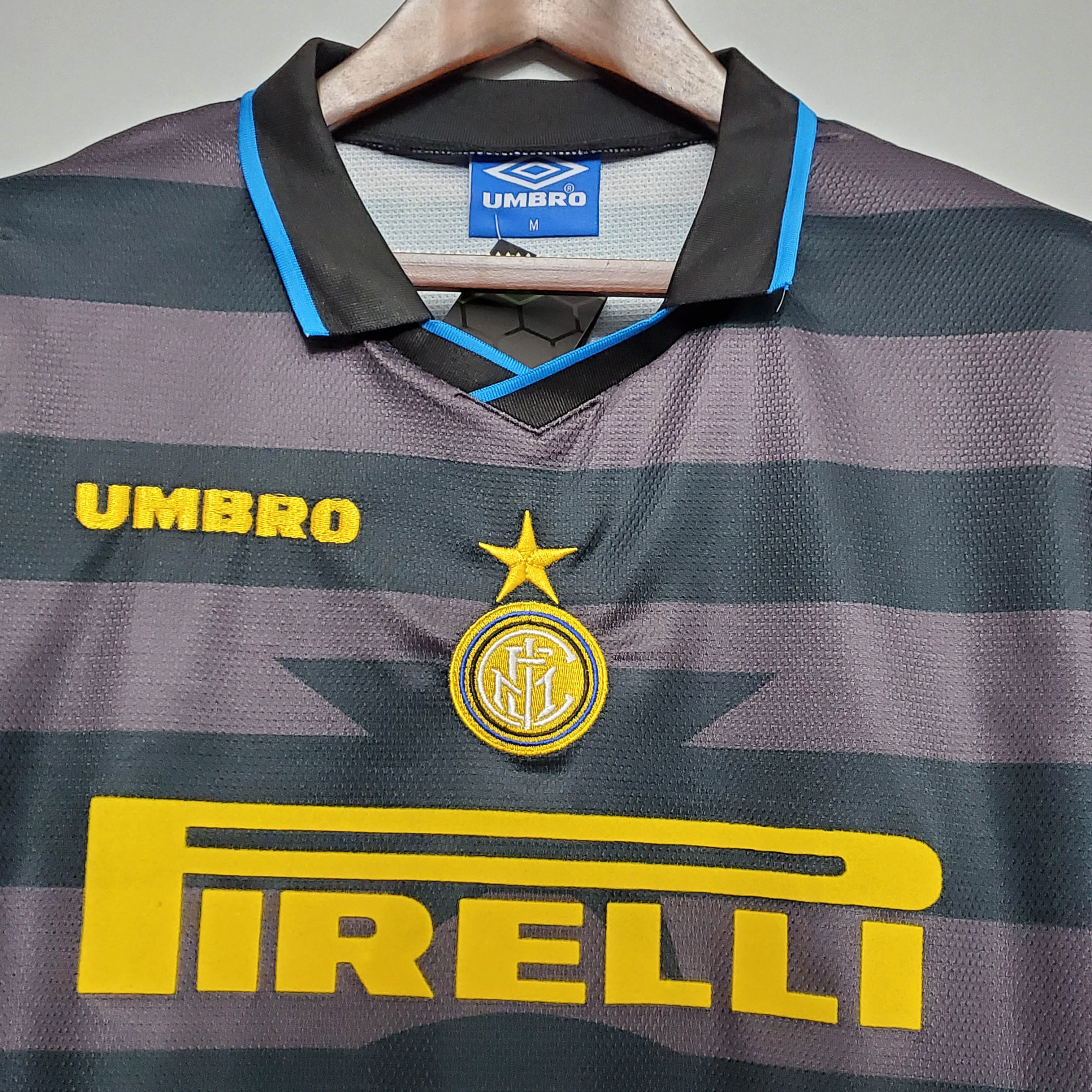 1997/1998 Retro Internazionale Milan Auswärts Fußballtrikot 1:1 Thai-Qualität – Bild 3