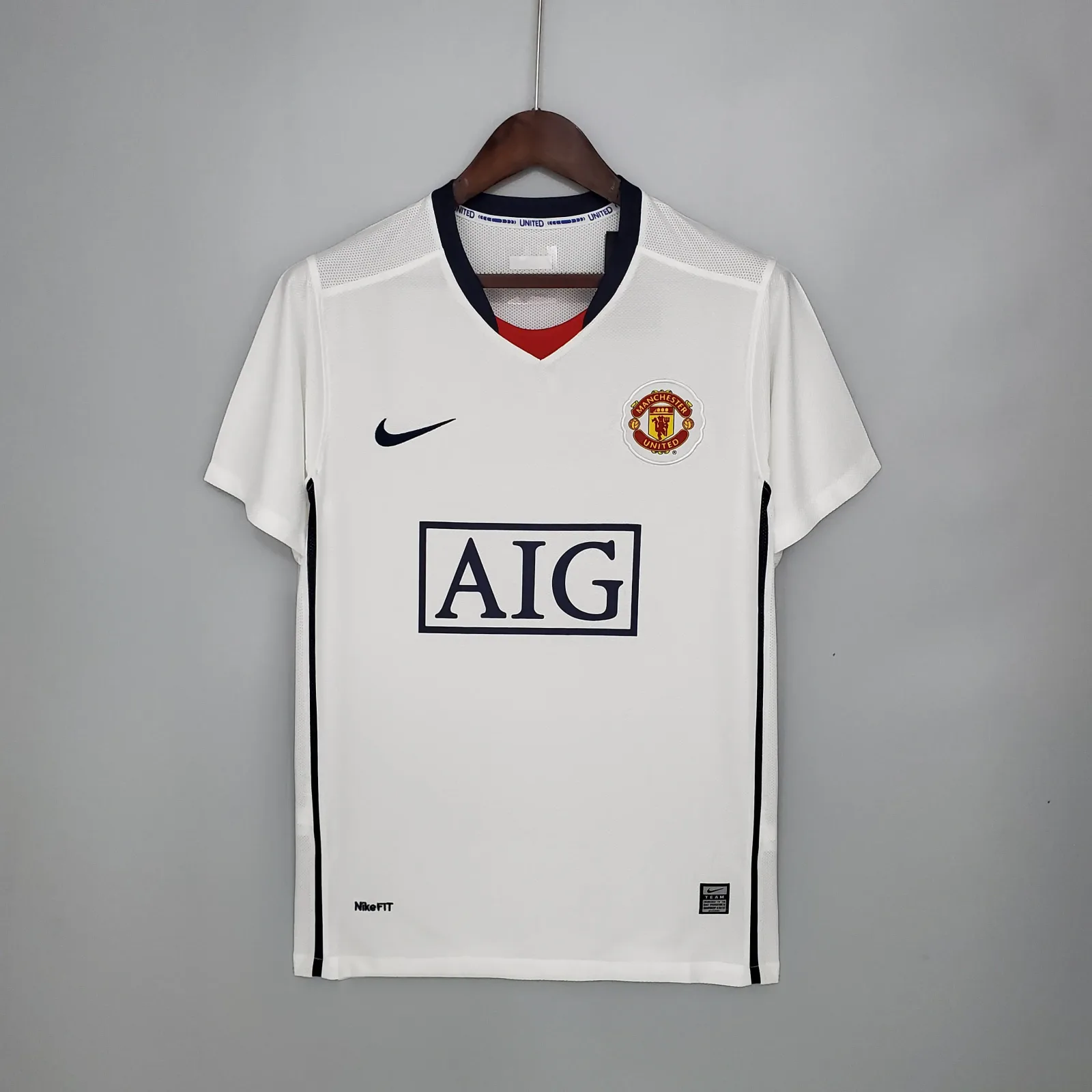 2008/2009 Retrô Manchester United Fora Camisa de futebol Qualidade tailandesa 1:1
