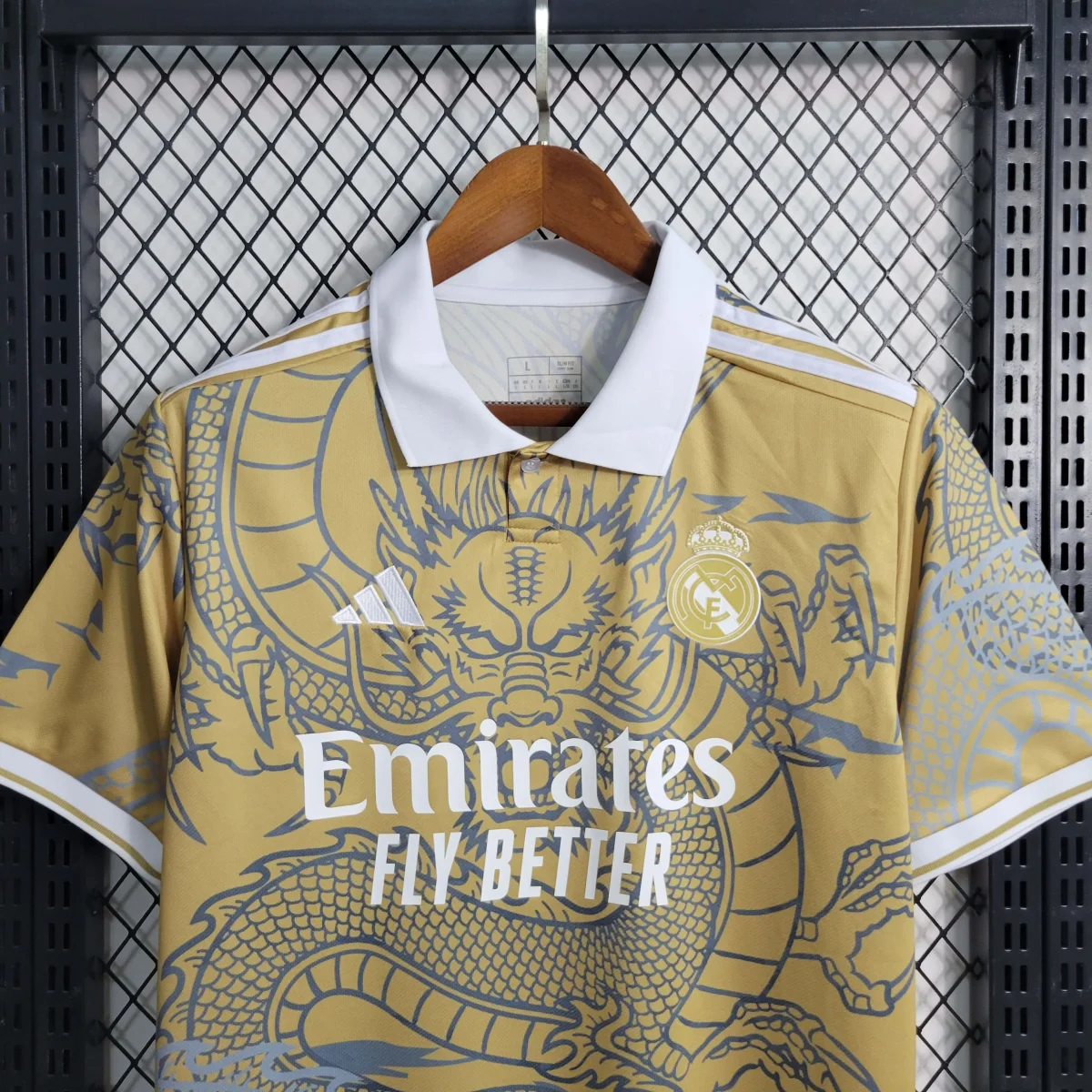 2023/2024 Real Madrid Chinese Gold Dragon Футбольная футболка — изображение 5