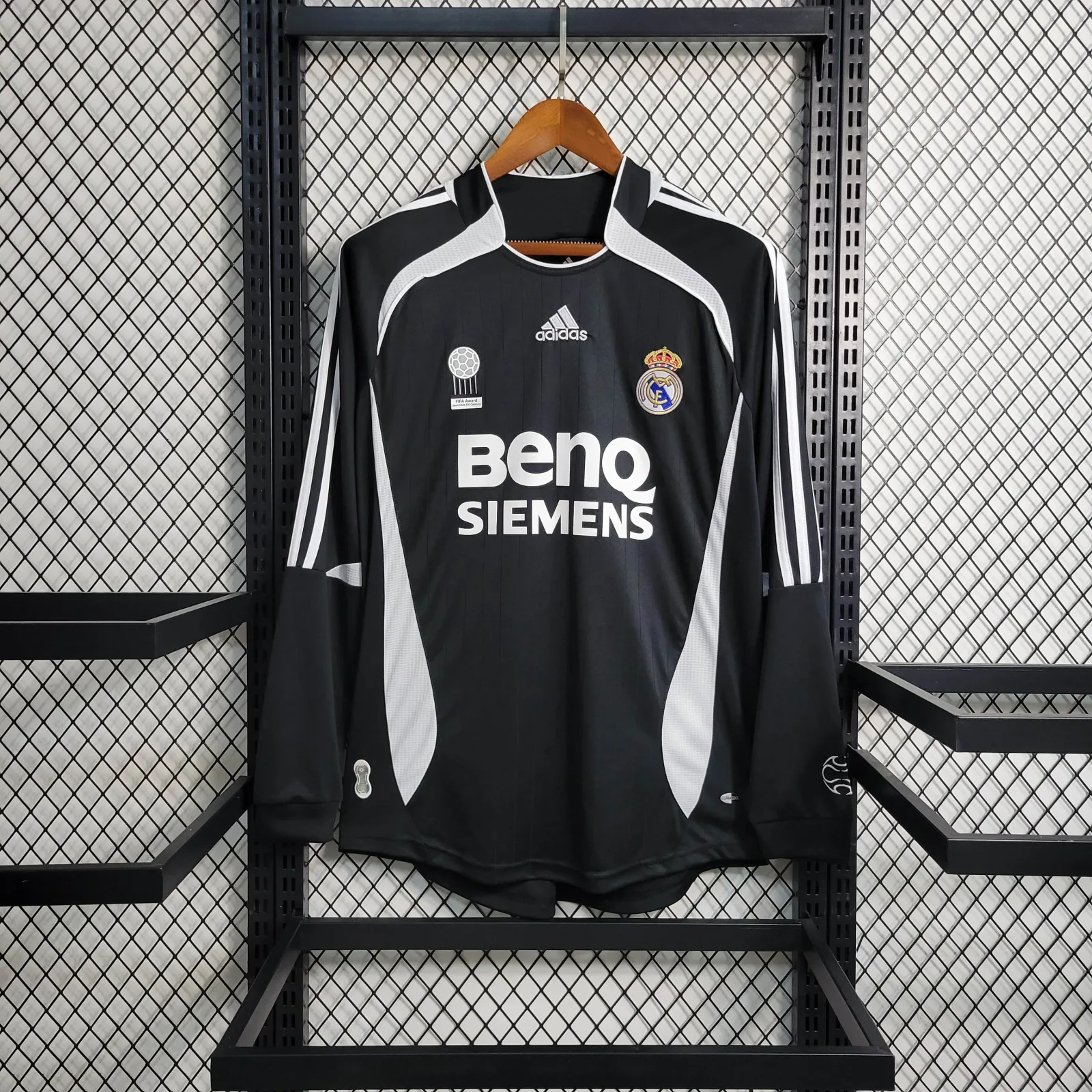 2006/2007 Retro Długi rękaw Real Madrid Wyjazdowa