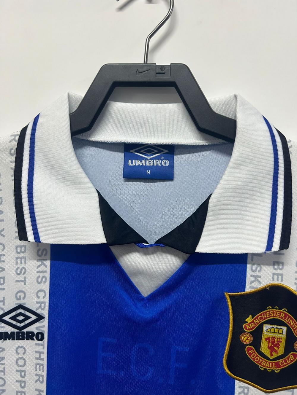 1994/1996 Retrô Manchester United Terceira Fora Camisa de futebol Qualidade tailandesa 1:1 - Image 3