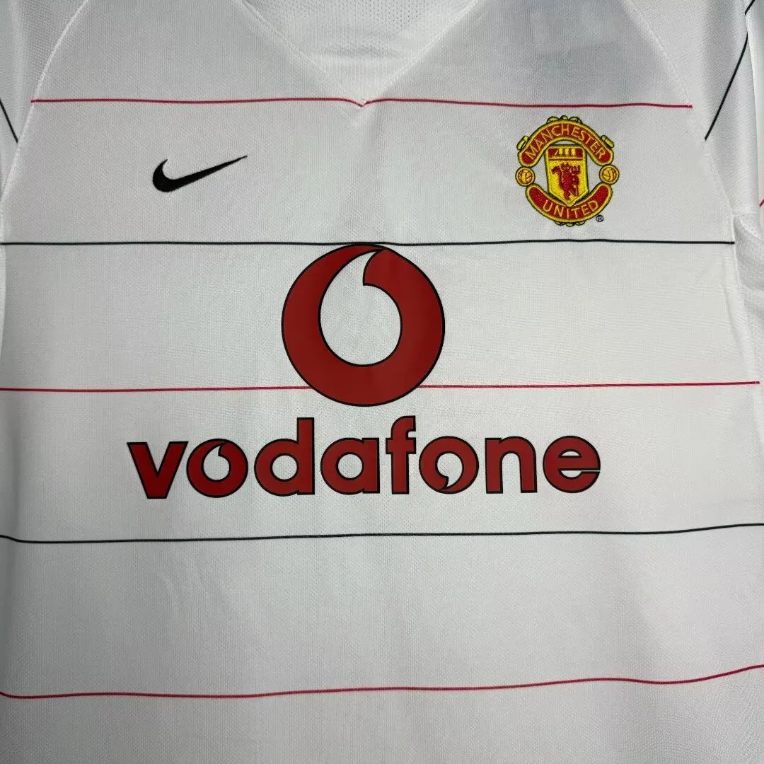 2003/2005 Retrô Manchester United Fora Camisa de futebol Qualidade tailandesa 1:1 - Image 5