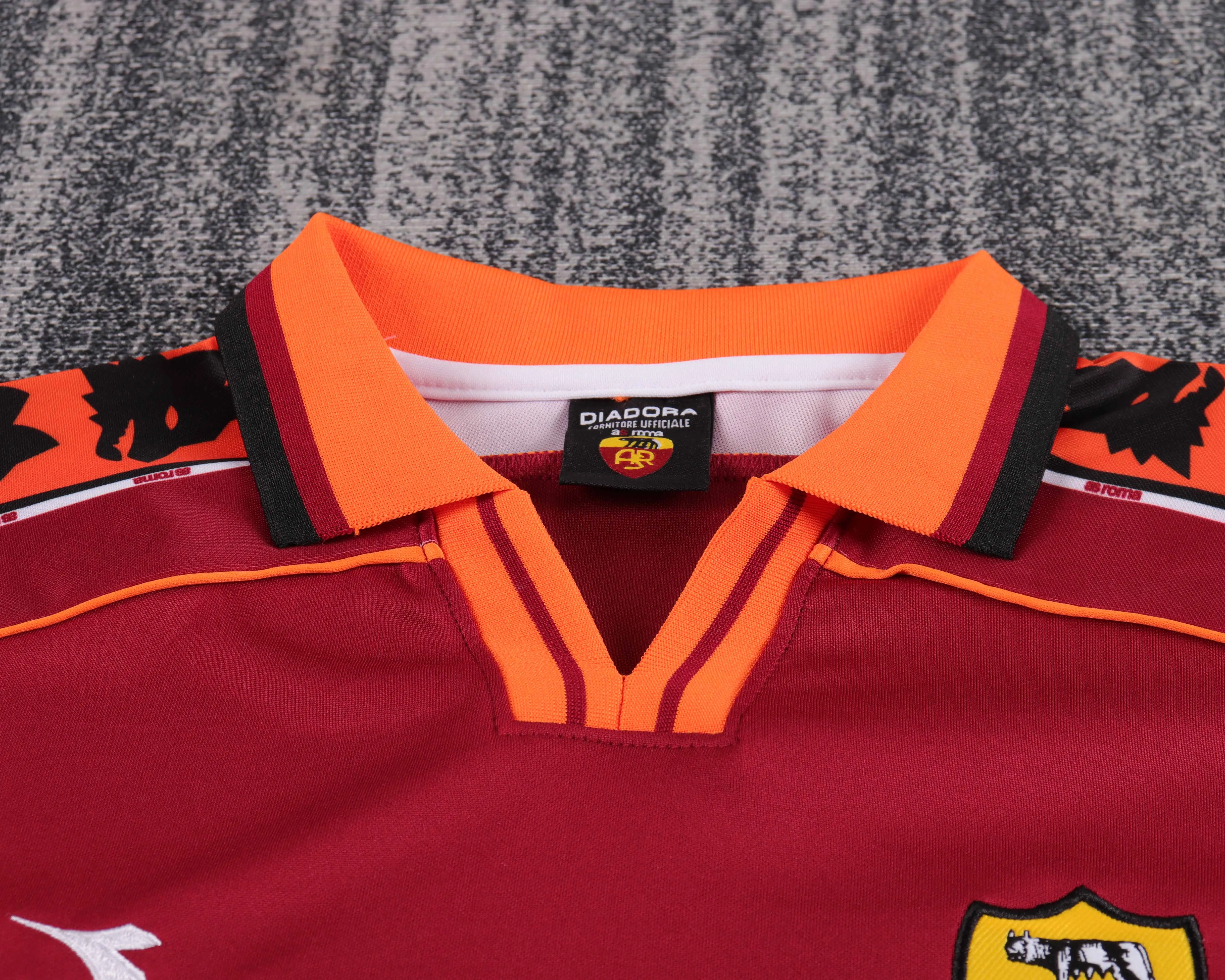 1998/1999 Retro Roma Home Soccer Jersey 1:1 Thai Quality Kids Size - Image 3