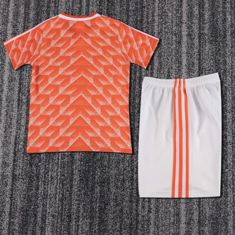 1988 Retro Países Bajos Local Camiseta de fútbol Calidad tailandesa 1:1 Talla infantil - Imagen 2
