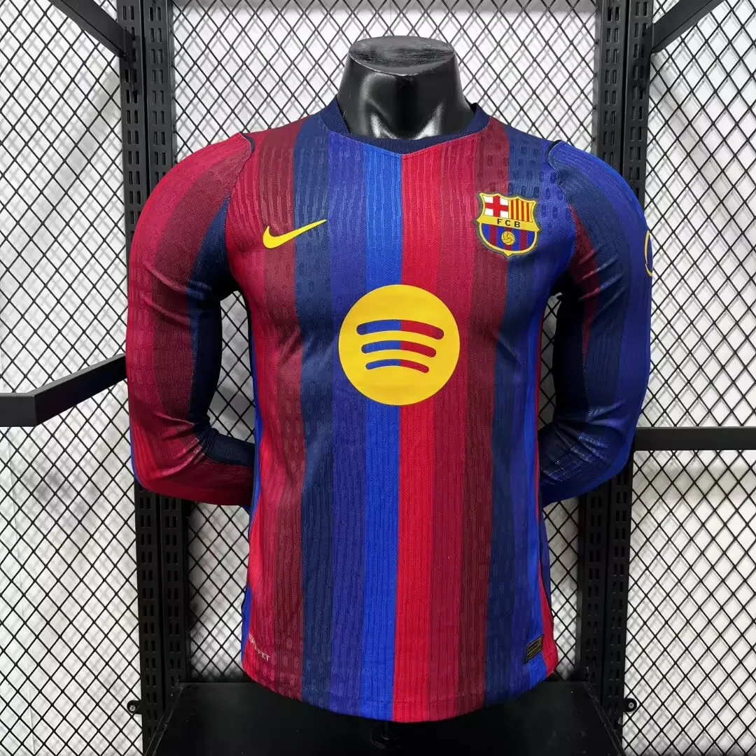 2026-2027 Langarm Barcelona Heim Fußballtrikot 1:1 Thai-Qualität