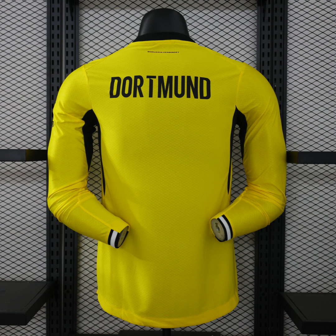 2026/2027 Длинный рукав Игровая версия Dortmund Домашняя Футбольная футболка Тайское качество 1:1 — изображение 2