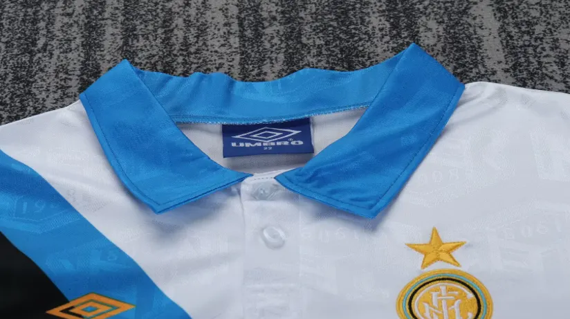 1994/1995 Retro Inter Milan Auswärts Fußballtrikot 1:1 Thai-Qualität Kindergröße – Bild 3