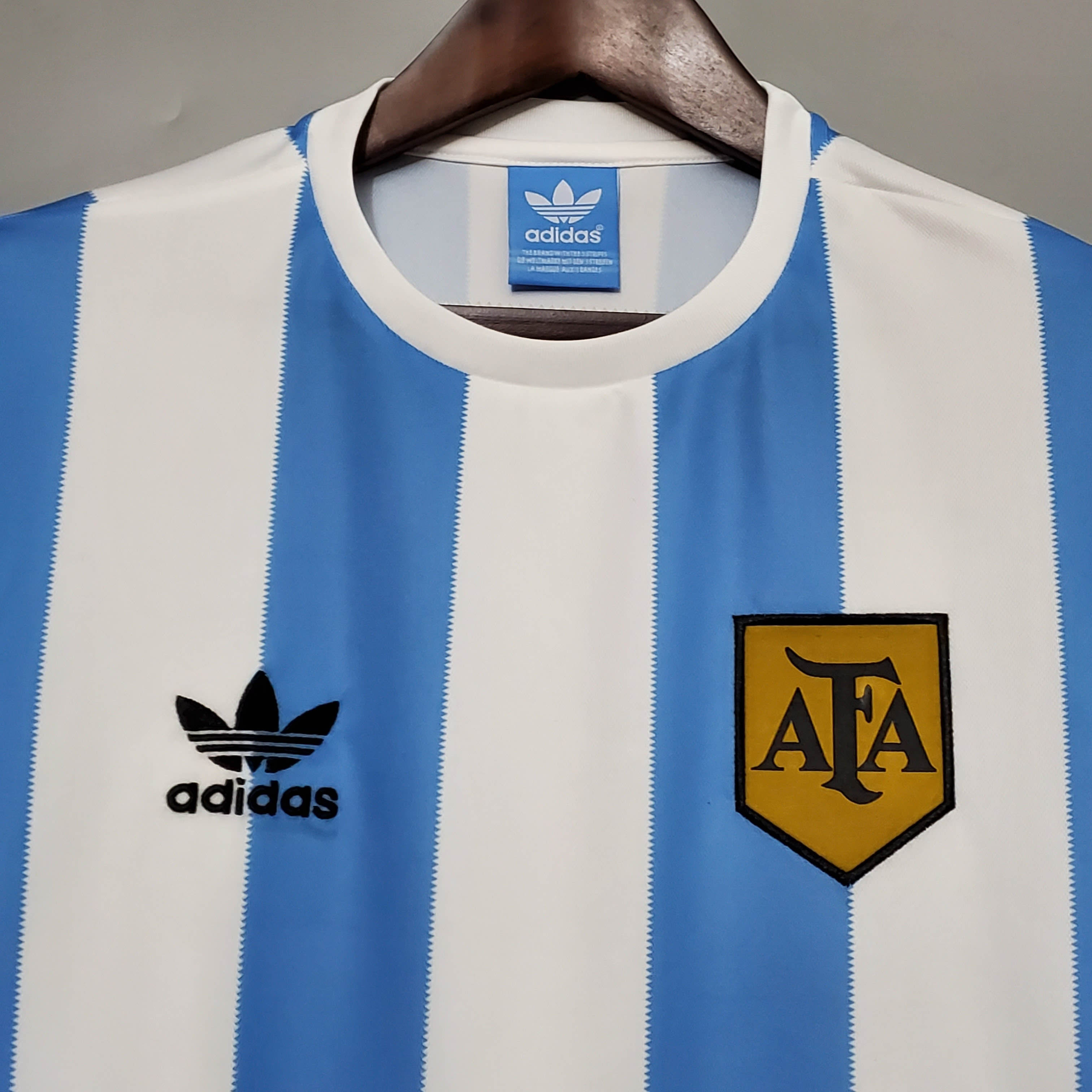 1978 Retro Argentinië Nationaal elftal Thuis Shirt - Afbeelding 3