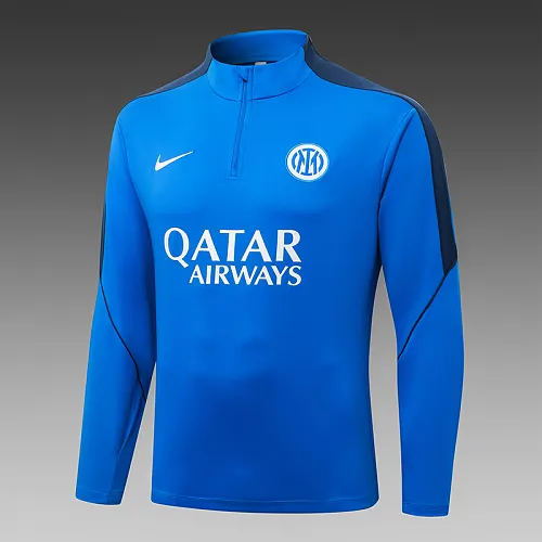 2026/2027 Inter Milan Half-Pull Training Suit Iridescent blue Football Jersey 1:1 Thai Quality Set - Image 4