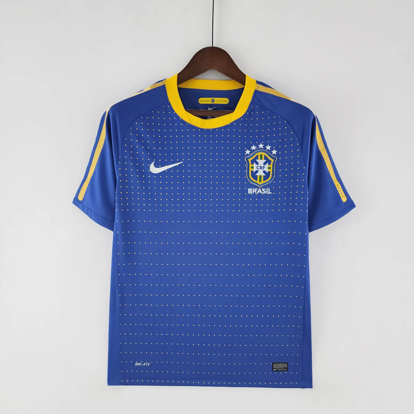 2010 Retro Brasilien Auswärts Fußballtrikot
