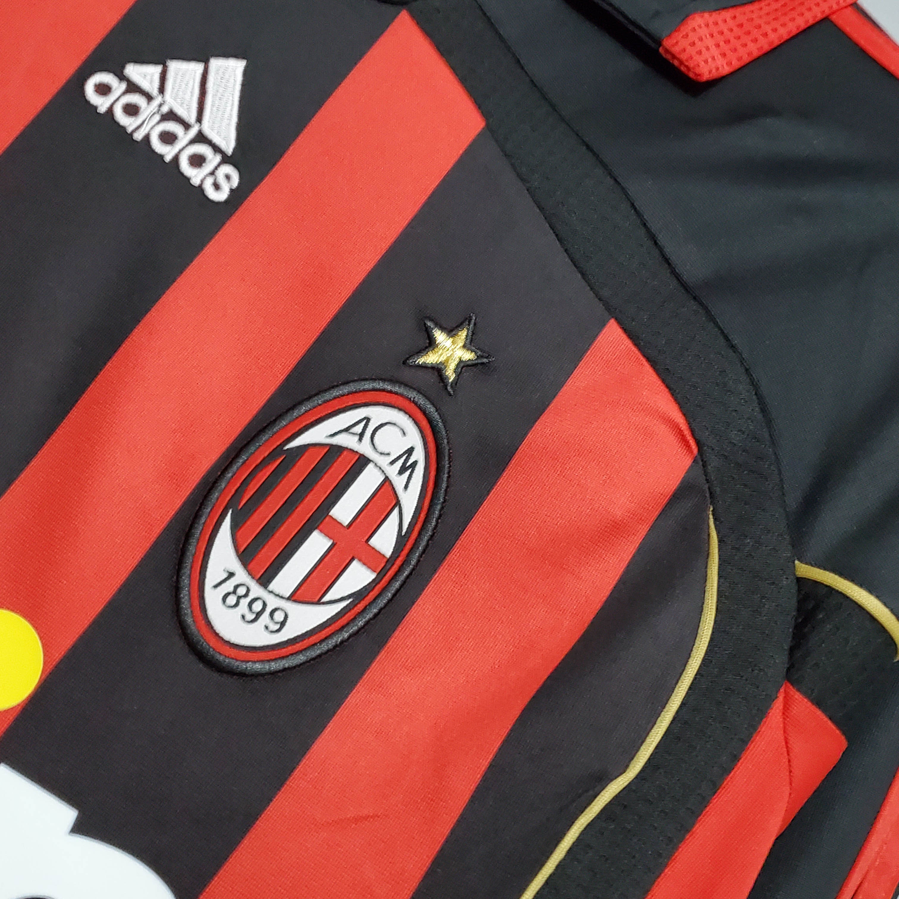2006/2007 Retro Long Sleeve AC Milan Home Football Shirt 1:1 Thai Quality - Image 4
