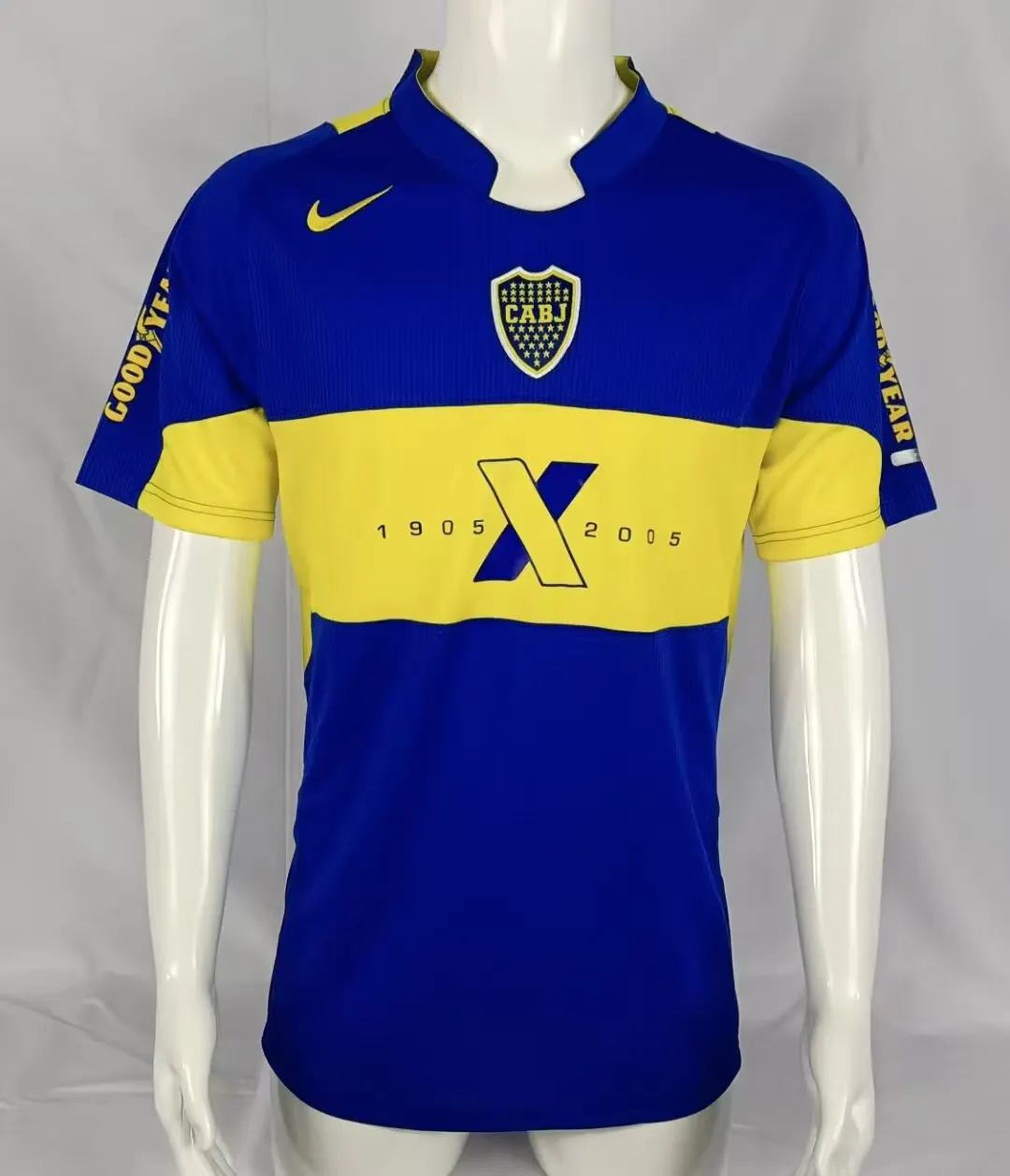 2005 Retro Boca Juniors 100th Jubiläumsedition Fußballtrikot 1:1 Thai-Qualität