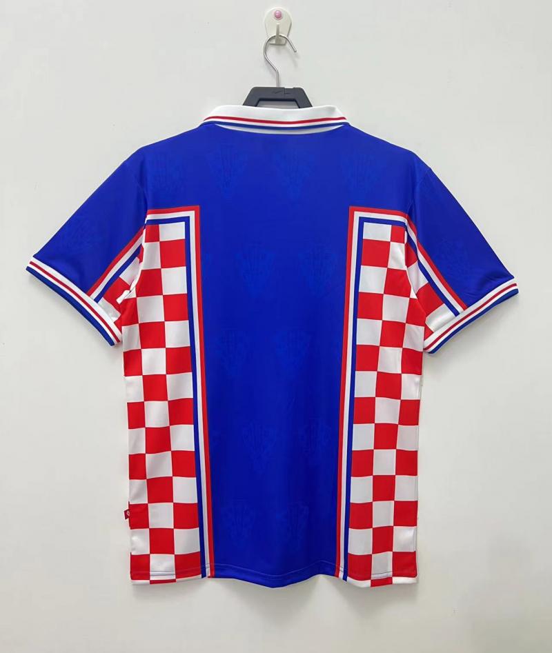 1998 Retrô Croácia Seleção Fora Camisa de futebol Qualidade tailandesa 1:1 - Image 3