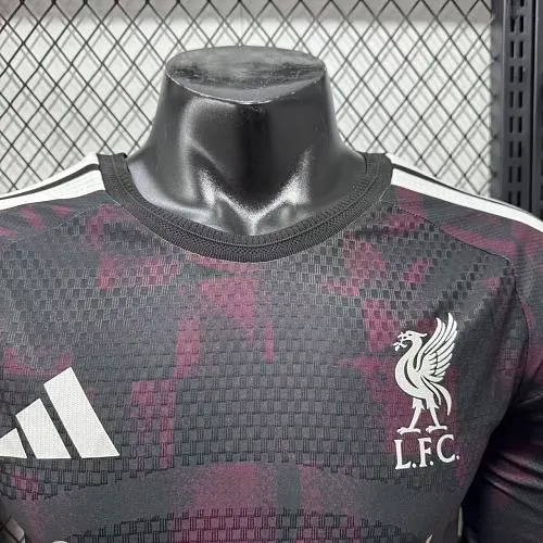 2026/2027 Uzun kol Oyuncu versiyonu Liverpool Üçüncü Deplasman Futbol forması 1:1 Tayland kalitesi - Görsel 6