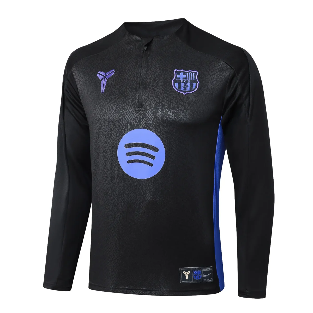 2025/2026 Barcelona Chándal media cremallera Negro Colaboración Edición Camiseta Conjunto 01 - Imagen 4