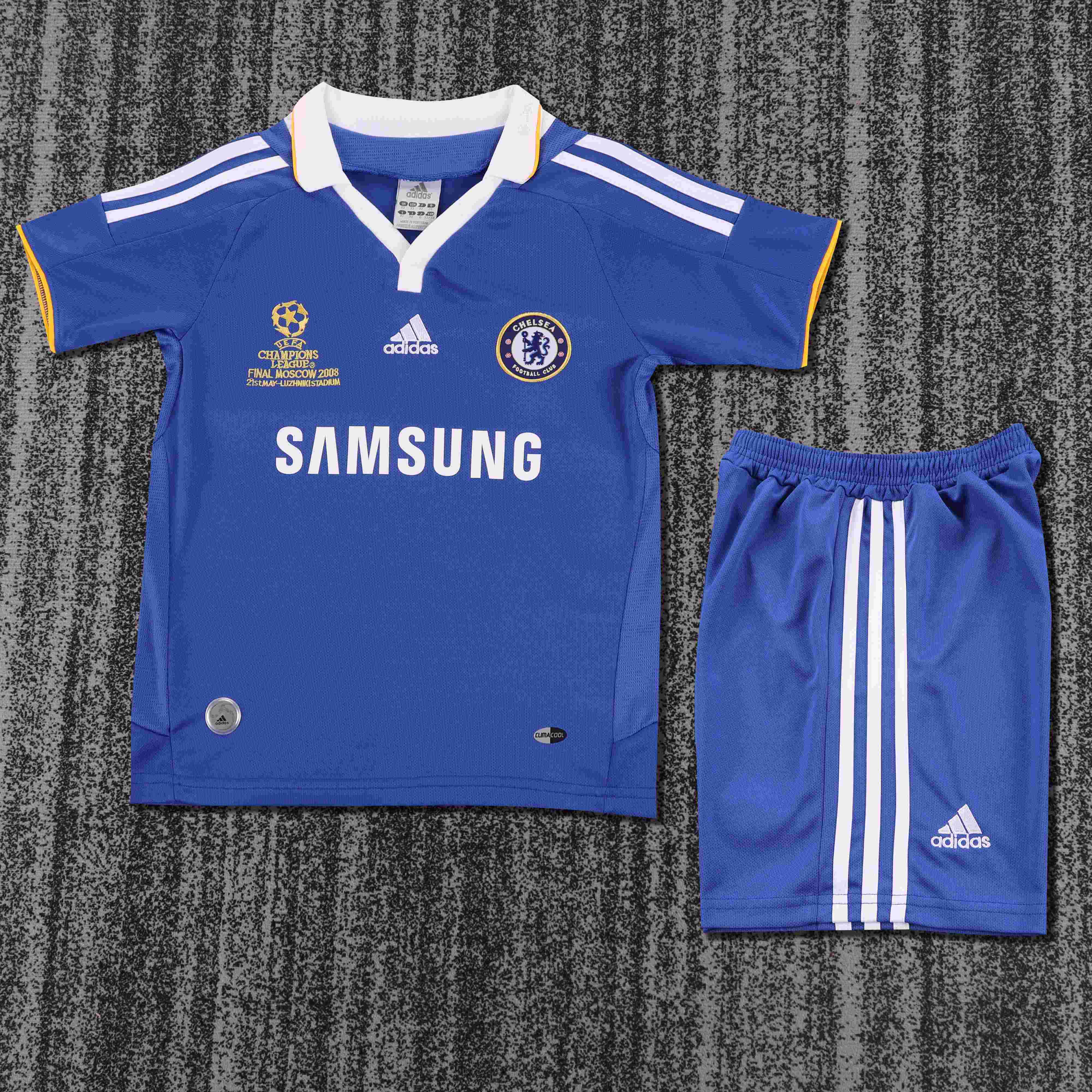 2008-2009 Rétro Chelsea Domicile Maillot de football Qualité thaï 1:1 Taille enfant