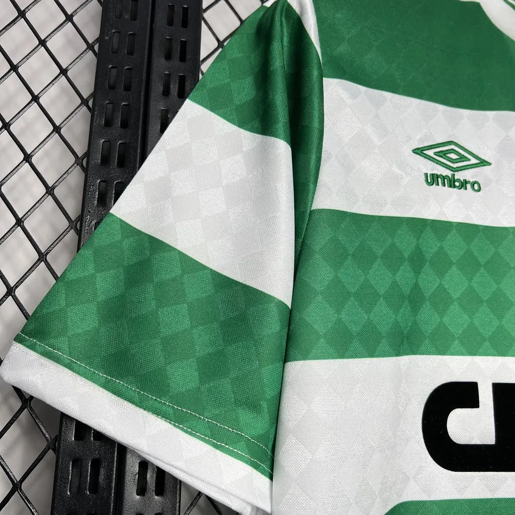 1989/1991 Ретро Celtic Домашняя Футбольная футболка Тайское качество 1:1 — изображение 5