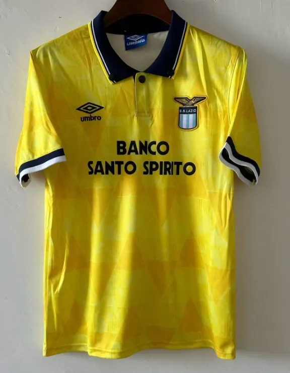 1991 Retro Lazio Deplasman Futbol forması 1:1 Tayland kalitesi