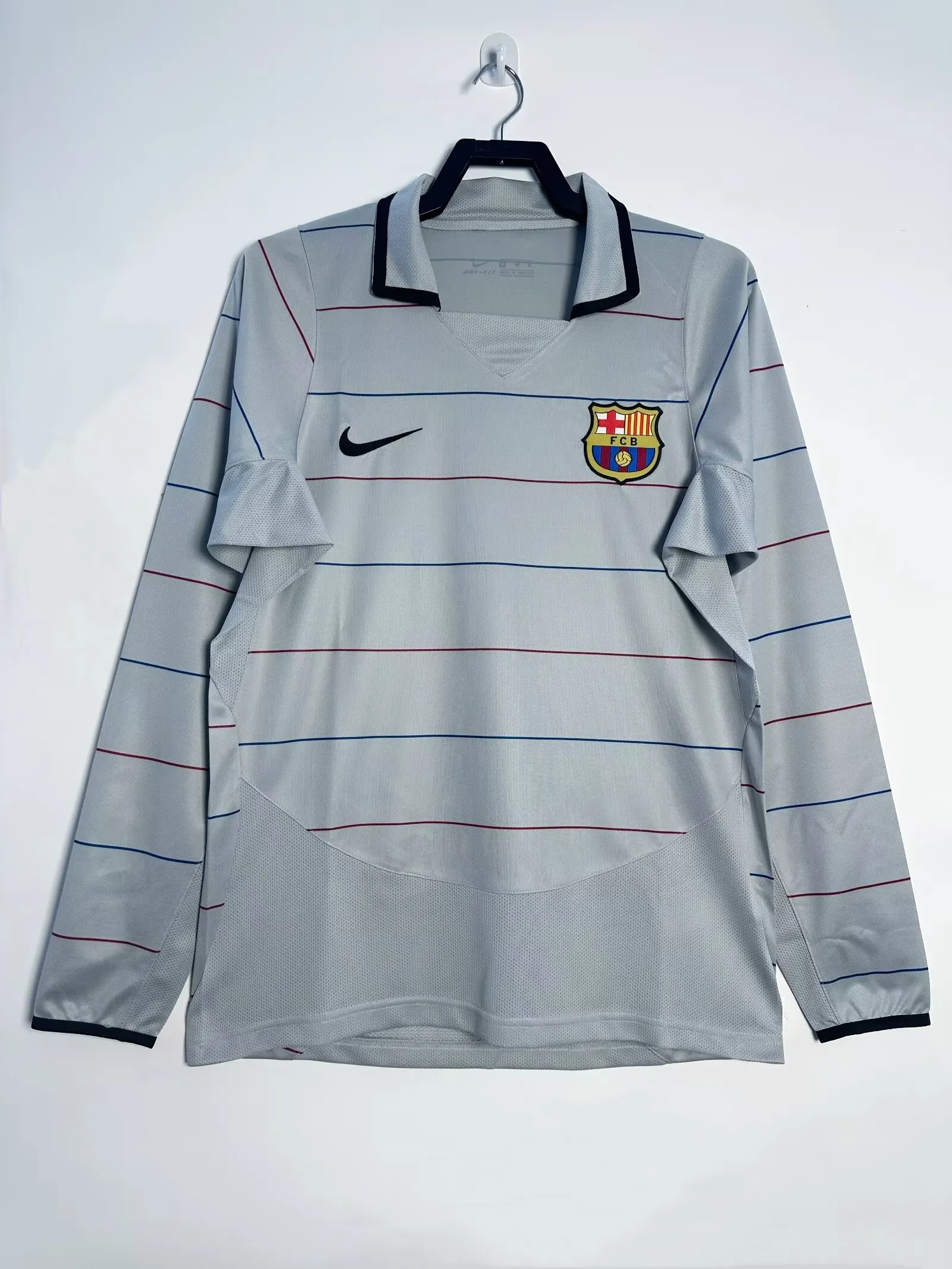 2003/2004 Retro Barcelona Long Sleeves Away Football Shirt 1:1 Thai Quality