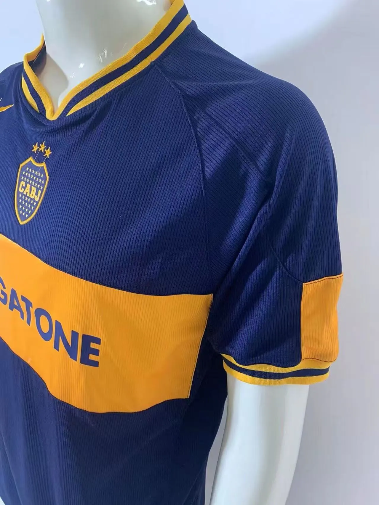 2006/2007 Retro Boca Juniors Thuis Voetbalshirt 1:1 Thaise kwaliteit - Afbeelding 4