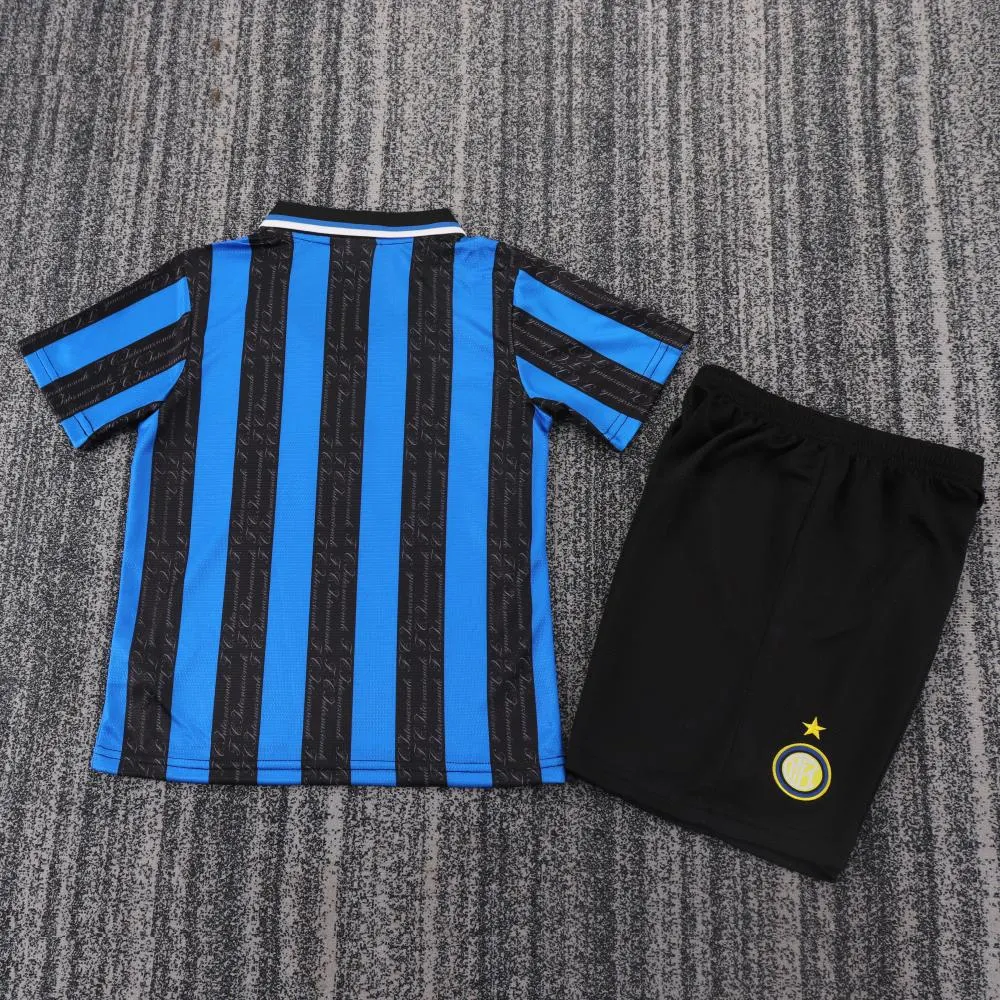 1997/1998 Retro Inter Milan Home Football Jersey 1:1 Thai Quality Kids Size - Image 2