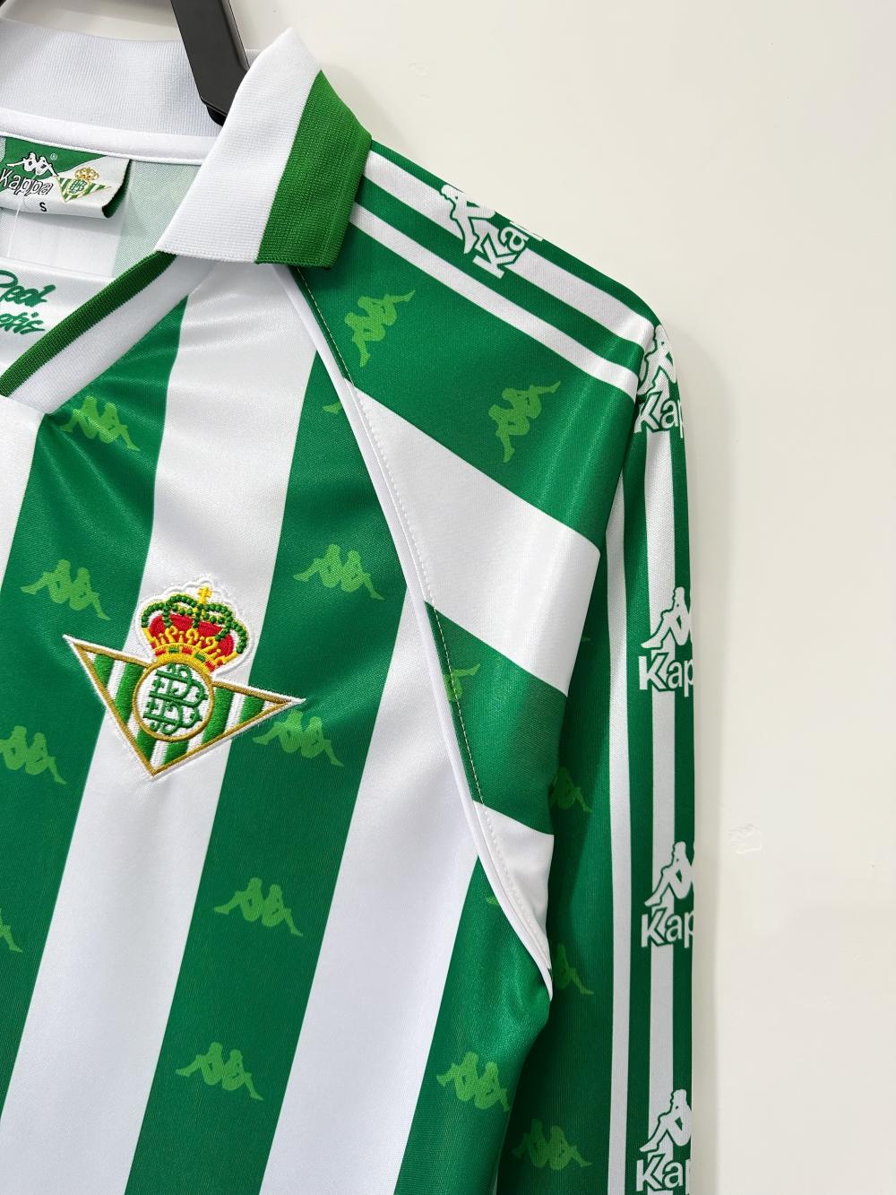 1995/1997 Retro Real Betis Thuis Voetbalshirt Lange mouw 1:1 Thaise kwaliteit - Afbeelding 5