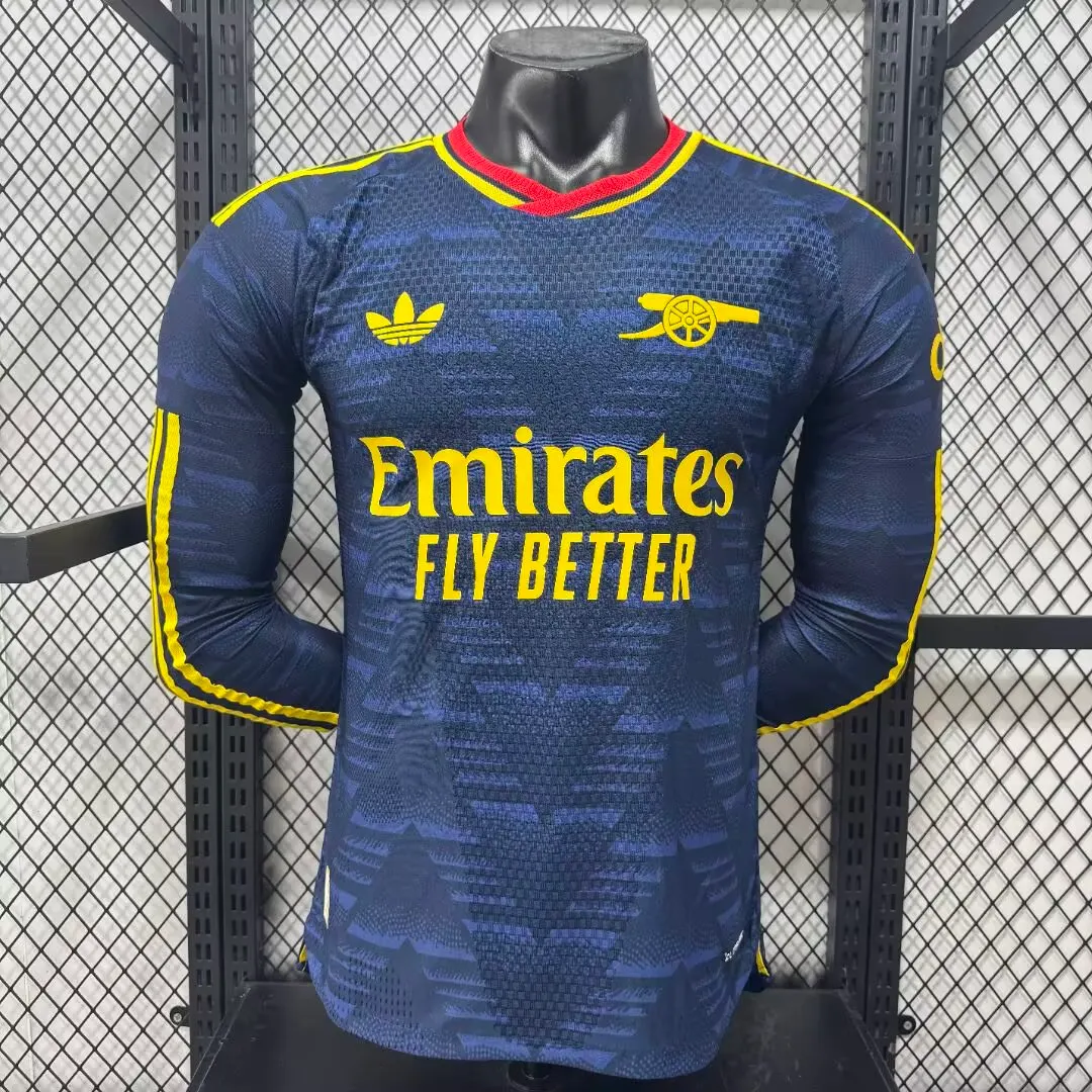 2026/2027 Long Sleeve Player Version Arsenal Away Football Jersey 1:1 Thai Quality