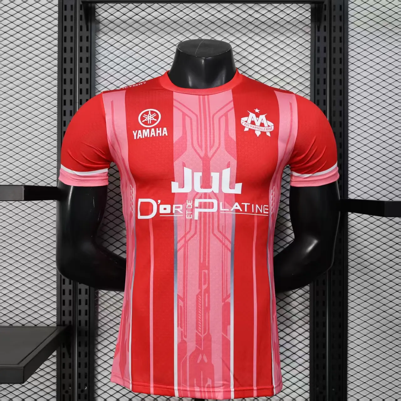 2025/2026 Versione giocatore Olympique de Marseille Edizione speciale Rosso Maglia da calcio Qualità thai 1:1