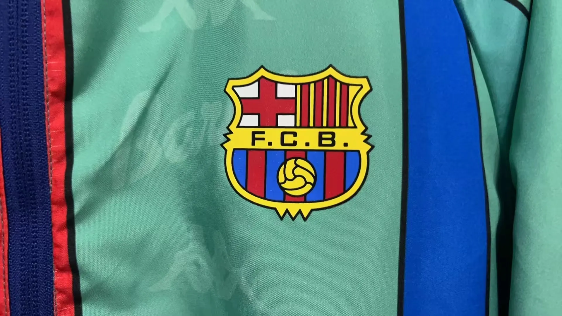 1996/1997 Retro Barcelona Reversible Chaqueta cortavientos Camiseta de fútbol Calidad tailandesa 1:1 - Imagen 12