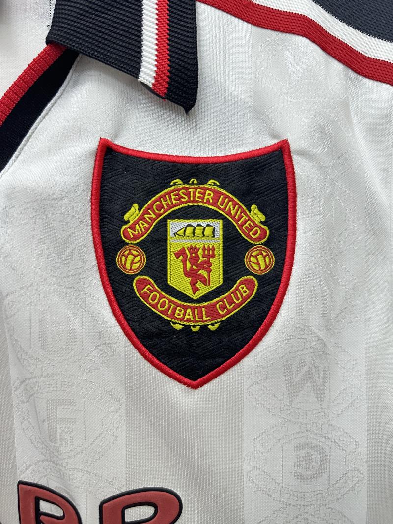 1998/1999 Retro Manchester United Away White Football Shirt 1:1 Thai Quality - Image 7