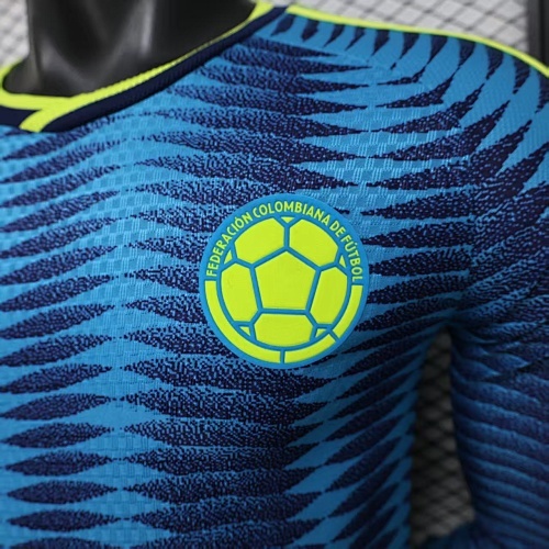 2026 Lange mouw Spelersversie Colombia Nationaal elftal Uit Voetbalshirt 1:1 Thaise kwaliteit - Afbeelding 5