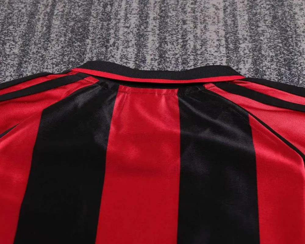 1998-1999 Rétro AC Milan Domicile Maillot de football Qualité thaï 1:1 Taille enfant – Image 3