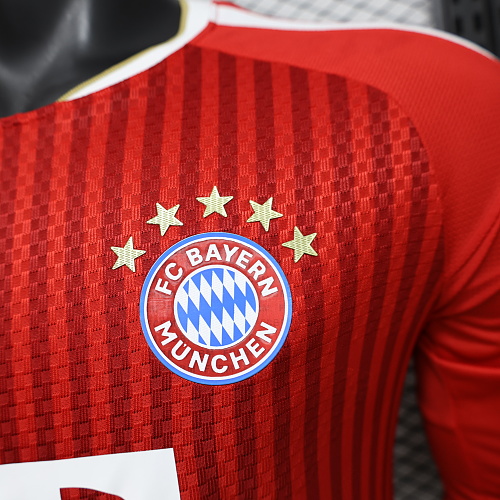2026/2027 Lange mouwen Spelersversie Bayern Munich Thuis Voetbalshirt 1:1 Thaise kwaliteit - Afbeelding 5
