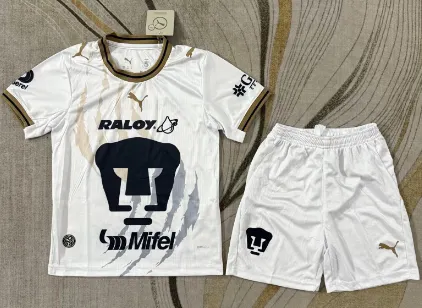 2026/2027 Pumas UNAM Extérieur Maillot de football Qualité thaï 1:1 Taille enfant