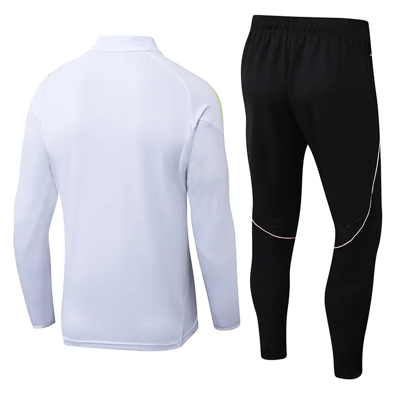 2025/2026 Juventus Tuta mezza zip Bianco Maglia da calcio Qualità thai 1:1 Set - immagine 2