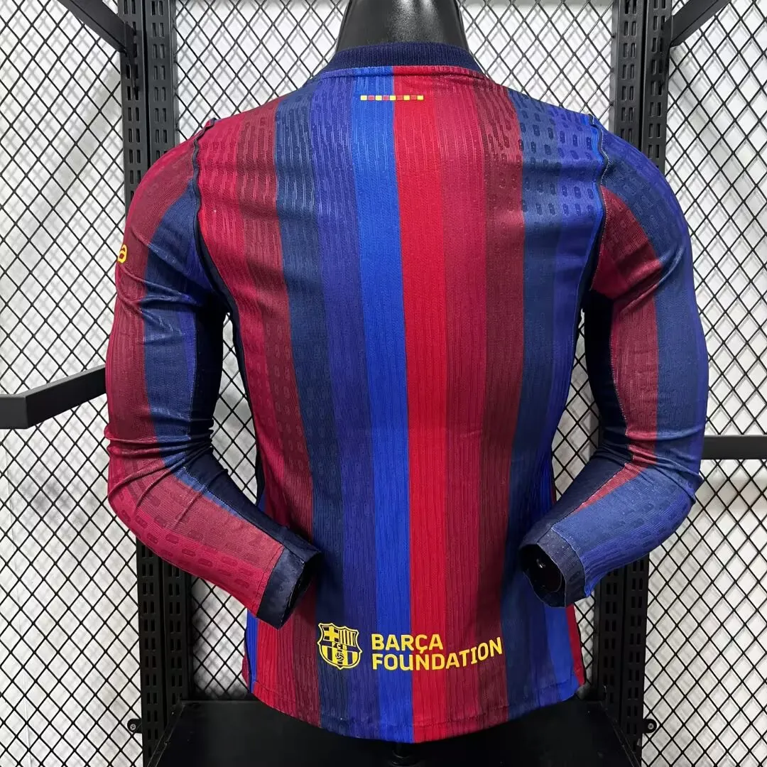 2026-2027 Langarm Barcelona Heim Fußballtrikot 1:1 Thai-Qualität – Bild 3