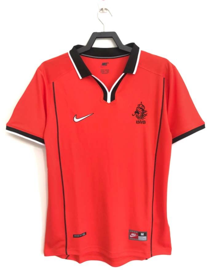 1998 Retro Nederland Thuis Voetbalshirt 1:1 Thaise kwaliteit
