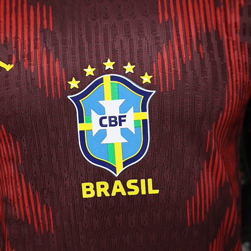 2026 Player Version Brazil Away Red Football Shirt 1:1 Thai Quality - Image 5