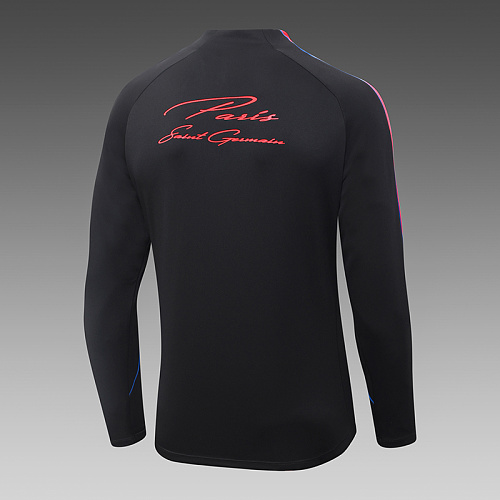 2026/2027 Psg Paris Saint-Germain Tuta mezza zip Nero Maglia da calcio Qualità thai 1:1 Set - immagine 5
