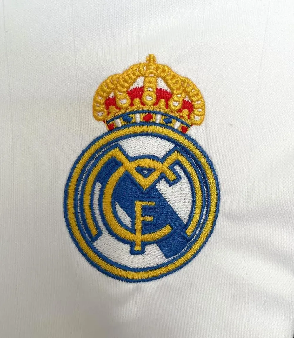 2006/2007 Retro Długi rękaw Real Madrid Domowa Koszulka Jakość tajska 1:1 - obrazek 5